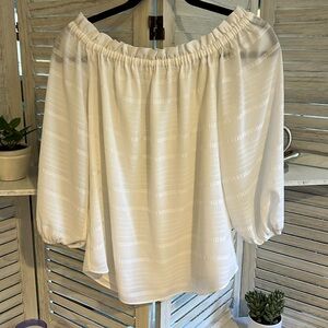WHBM white blouse, excellent condition, size Small